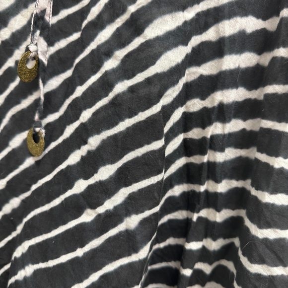 BOSTON PROPER Embellished Cotton Tunic. XS ZEBRA PRINT - Picture 4 of 9